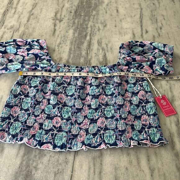 Simply Southern Women’s Smocked Crop Top XXL NWT
Sea Shell Print Knit Summer - Picture 6 of 8